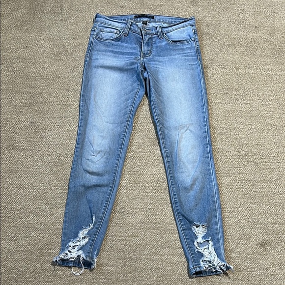 Women's Blue Distressed Jeans size 25 - Picture 1 of 4